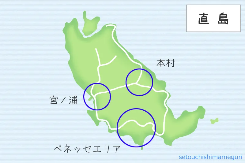直島の地図
