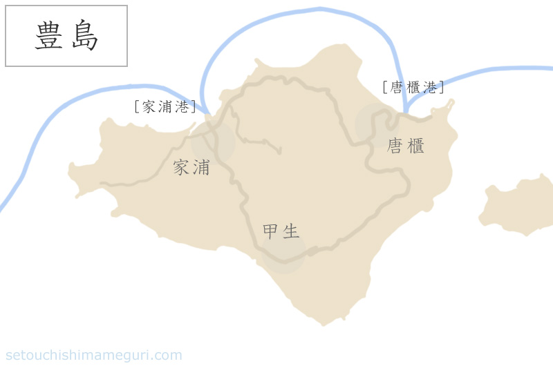 豊島の地図